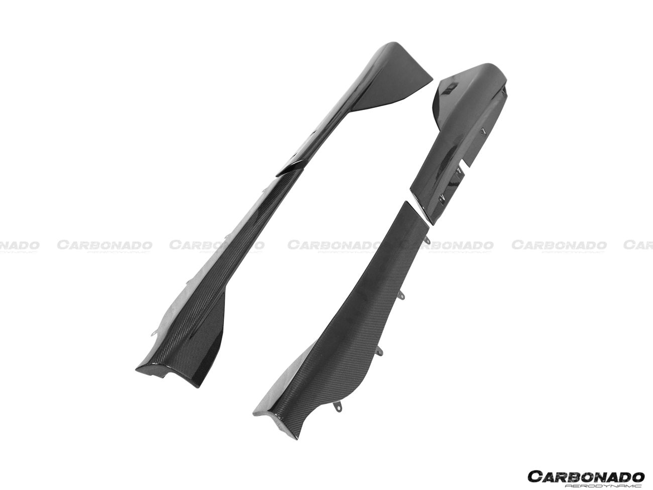 2018-2021 McLaren 570/600LT OEM Style Carbon Fiber Side Skirts Under Board - Carbonado Aero