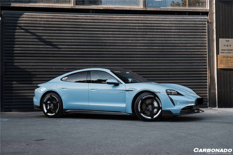 2019-2023 Porsche Taycan 4/4S/GTS/TURBO OD Style DRY Carbon Fiber Front Lip