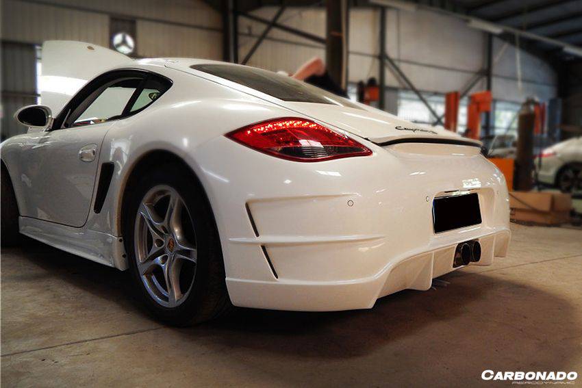 2009-2012 Porsche Cayman 987 TA2 Style Rear Bumper - Carbonado Aero