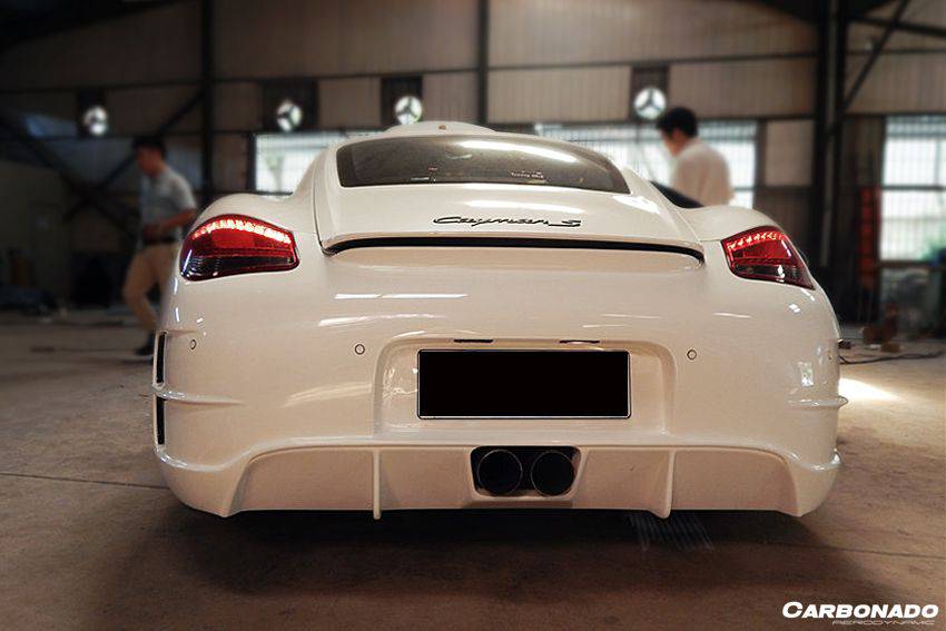 2009-2012 Porsche Cayman 987 TA2 Style Rear Bumper - Carbonado Aero