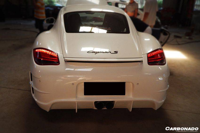 2009-2012 Porsche Cayman 987 TA2 Style Rear Bumper - Carbonado Aero