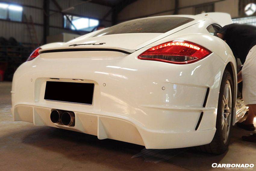 2009-2012 Porsche Cayman 987 TA2 Style Rear Bumper - Carbonado Aero