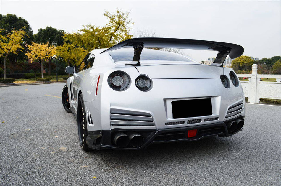 2008-2020 Nissan GTR R35 DBA EBA VA Style Rear Bumper with Diffuser - Carbonado