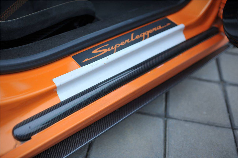 2004-2008 Lamborghini Gallardo OEM Style Carbon Fiber Door Sills Steps Cover - Carbonado