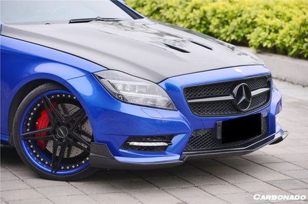 2010-2014 Mercedes Benz W218 CLS Class 350/400/500 RT Style Front Lip - Carbonado