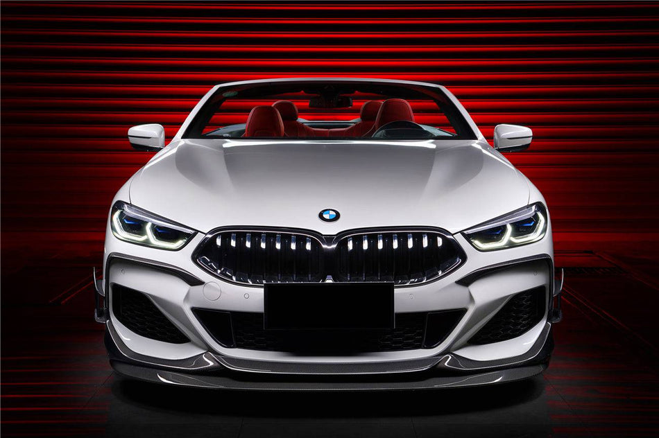 2018-2022 BMW 8 Series G14 Convertible/G15 Coupe/G16 4DR-Gran Coupe 840/850 IMP Style Carbon Fiber Front Lip - Carbonado