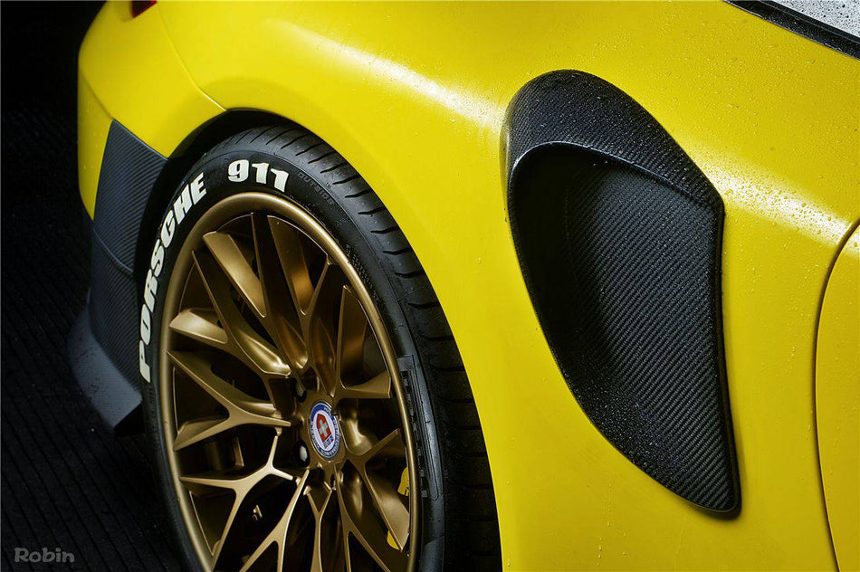 2012-2019 Porsche 911 991.1/991.2 Carrera/S GT2RS Style Carbon Fiber Quarter Panel Side Scoops