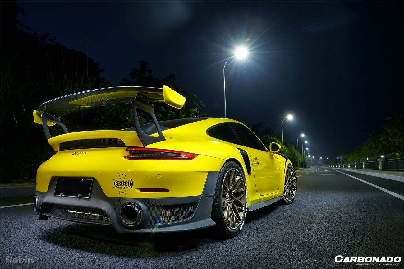 2012-2015 Porsche 911 991.1 Carrera/S GT2RS Style Rear Bumper ( Need Change 991.2 Tailight) - Carbonado Aero