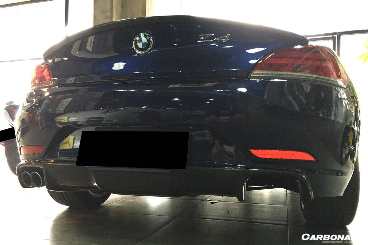 2009-2016 BMW Z4 E89 D3 Style Carbon Fiber Rear Lip - Carbonado