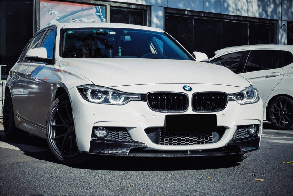 2013-2019 BMW 3 Series F30 F35 MP Style Carbon Fiber Front Lip (For M-Tech Only) - Carbonado