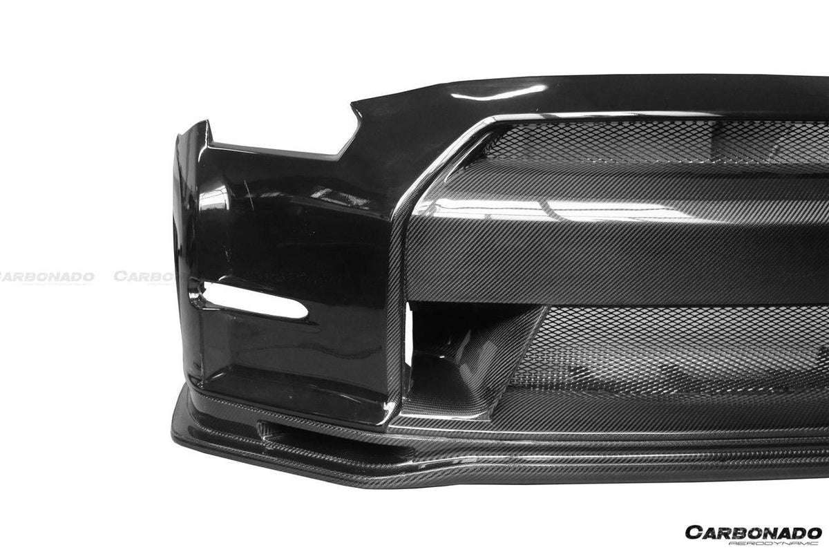 2008-2016 Nissan GTR R35 CBA/DBA NISMO Ver15 Style Front Bumper - Carbonado Aero