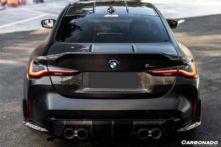 2021-UP BMW M4 G82 Coupe CS Style Dry Double Carbon Fiber Trunk - Carbonado Aero