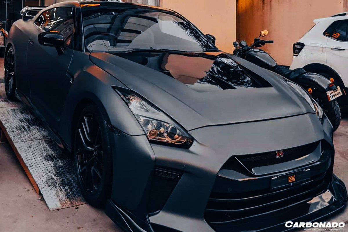 2009-2016 Nissan GTR R35 CBA/DBA LII Style Carbon Fiber Hood - Carbonado