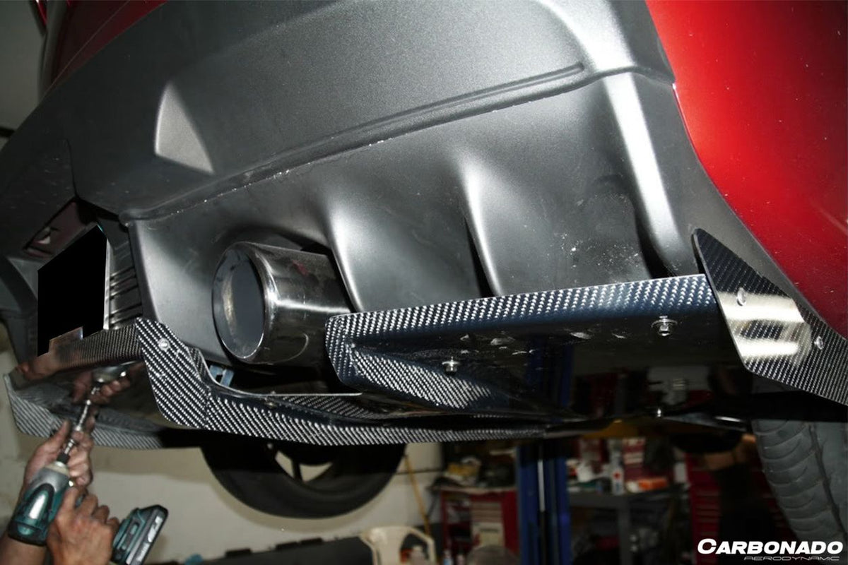 2008-2016 Mitsubishi Evolution EVO10 VRS Style Carbon Fiber Rear Diffuser - Carbonado