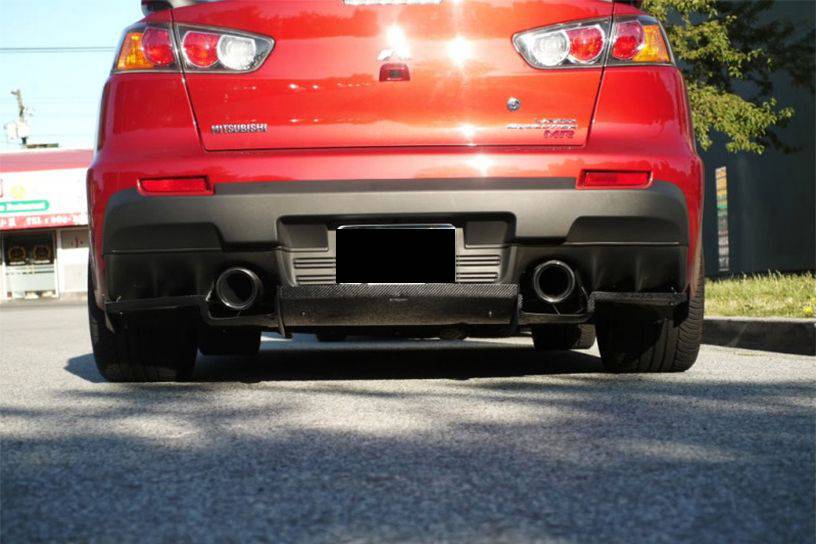 2008-2016 Mitsubishi Evolution EVO10 VRS Style Carbon Fiber Rear Diffuser - Carbonado