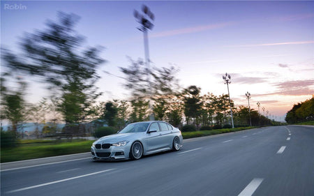 2011-2019 BMW 3 Series F30/F35 M-Tech GV Style Carbon Fiber Front Lip Set - Carbonado Aero