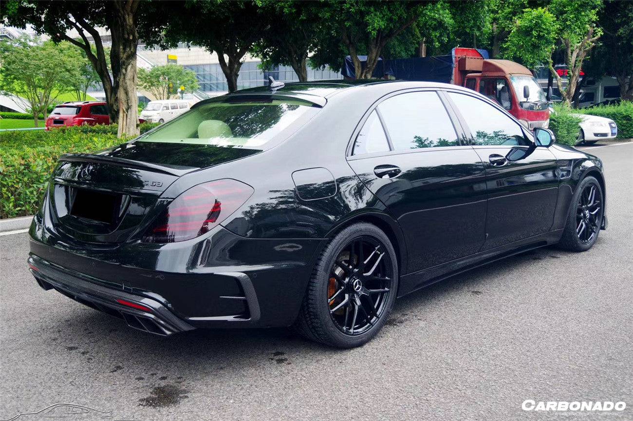 S63 Rear 2017-2020 Mercedes Benz S63 AMG W222.2 Sedan MSY Style Rear Bumper wit ...