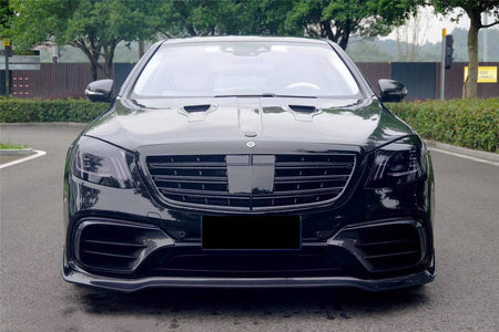 2017-2020 Mercedes Benz S63 W222 Sedan MSY Style Carbon Fiber Hood - Carbonado