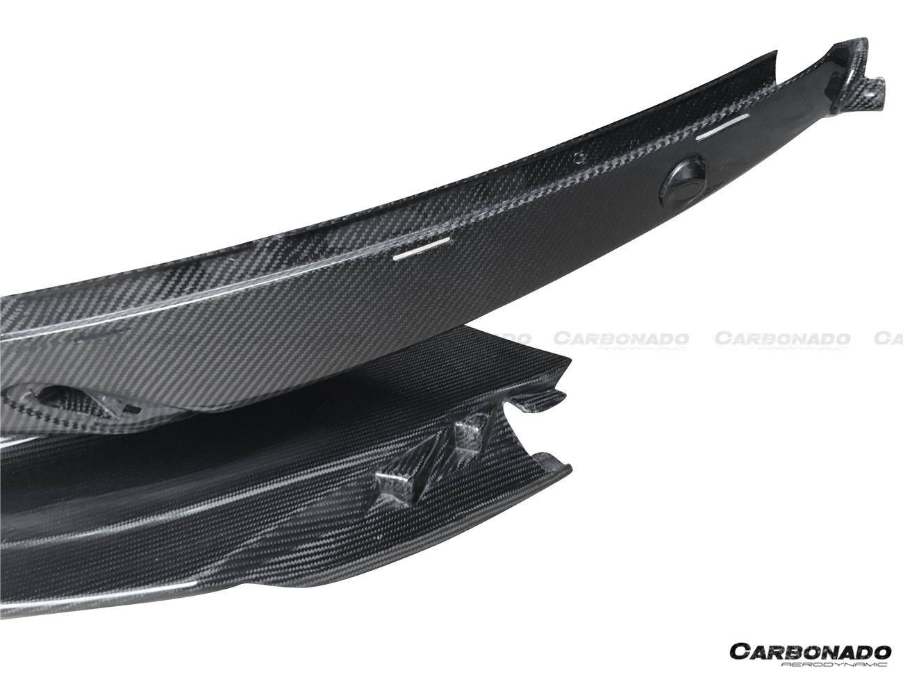 2015-2020 McLaren 540c/570s/570gt OEM Style Carbon Fiber Front Bumper Lip - Carbonado Aero