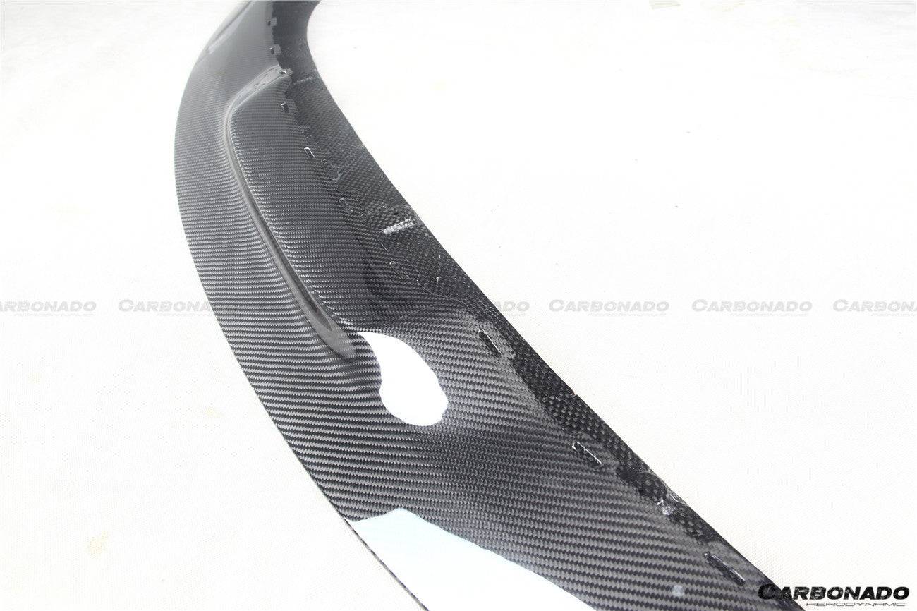 2019-2023 Porsche Taycan 4/4S/GTS/TURBO OD Style DRY Carbon Fiber Front Lip - Carbonado Aero