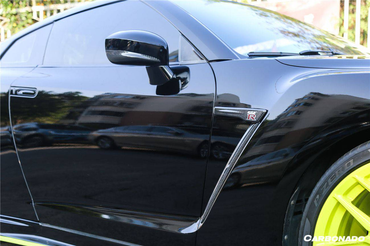 2008-2022 Nissan GTR R35 CBA/DBA/EBA OEM Style Carbon Fiber Fender Vents - Carbonado Aero