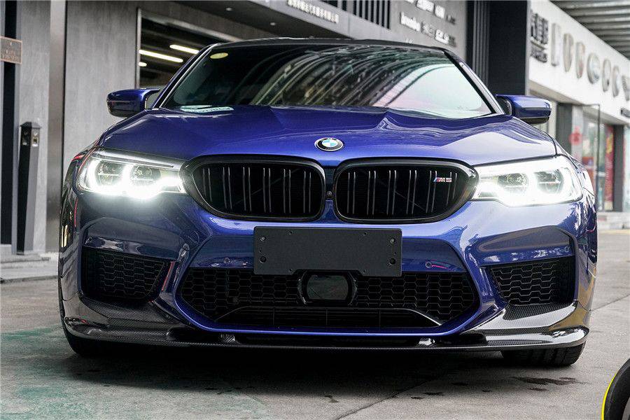 2018-2020 BMW F90 M5 And Competition D3 Style Carbon Fiber Front Lip (NOT LCI) - Carbonado Aero