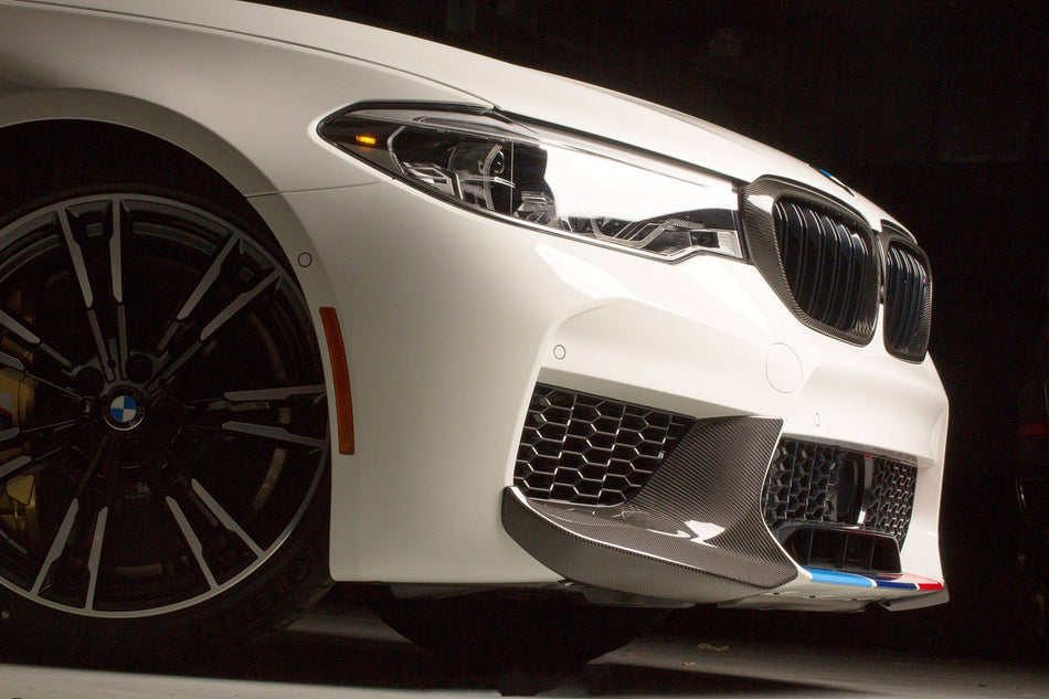 2018-2020 BMW F90 M5 And Competition MP Style Carbon Fiber Front Splitters (NOT LCI) - Carbonado