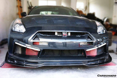 2008-2016 Nissan GTR R35 CBA/DBA LP Style Front Bumper - Carbonado Aero