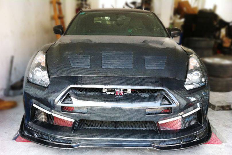 2008-2016 Nissan GTR R35 CBA/DBA LP Style Front Bumper - Carbonado