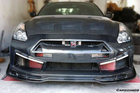 2008-2016 Nissan GTR R35 CBA/DBA LP Style Front Bumper - Carbonado Aero