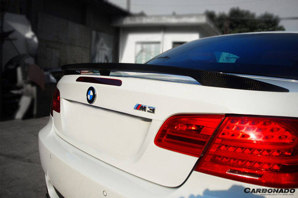 2008-2012 BMW 3 Series M3 E93 MP Style Carbon Fiber Trunk Spoiler - Carbonado