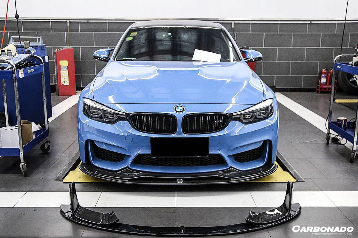 2014-2020 BMW M3 F80 M4 F82 MP Style Carbon Fiber Front Lip - Carbonado Aero