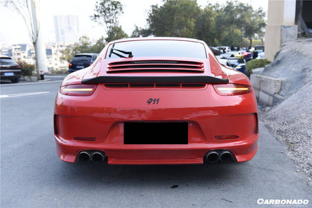 2012-2015 Porsche 911 991.1 Carrera/S GT3 Style Rear Bumper Quad Exhaust - Carbonado Aero