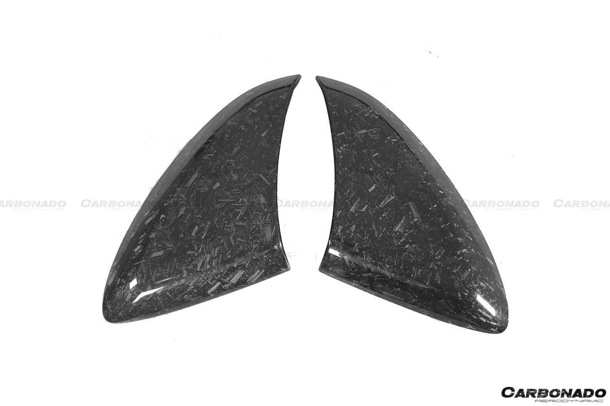  2018-2021 McLaren 600LT OEM Style Carbon Fiber Quarter Panel Side Scoops - Carbonado Aero