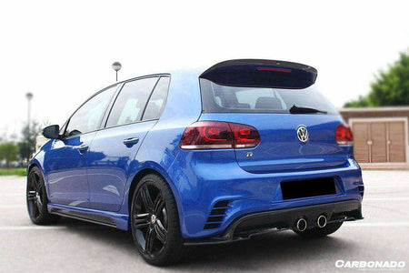 2010-2013 Volkswagen Golf 6 R20 GTI Rz Style Rear Bmper (Mid Exhaust) - Carbonado