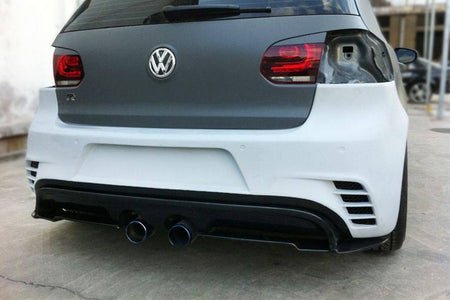 2010-2013 Volkswagen Golf 6 R20 GTI Rz Style Rear Bmper (Mid Exhaust) - Carbonado Aero