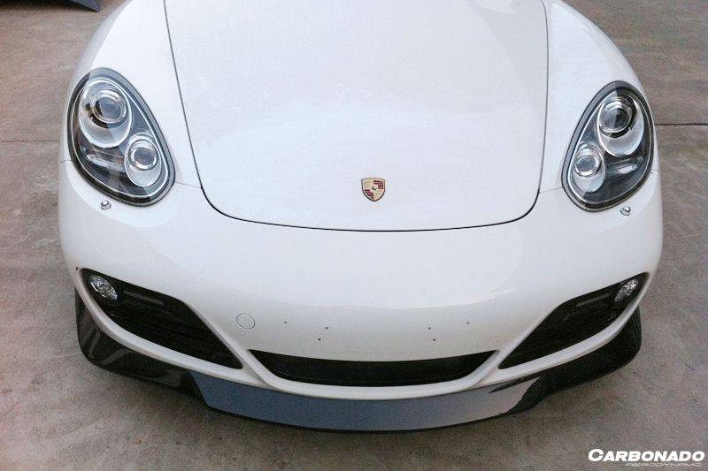 2009-2012 Porsche Cayman 987 TEK Style Carbon Fiber Front Lip - Carbonado Aero