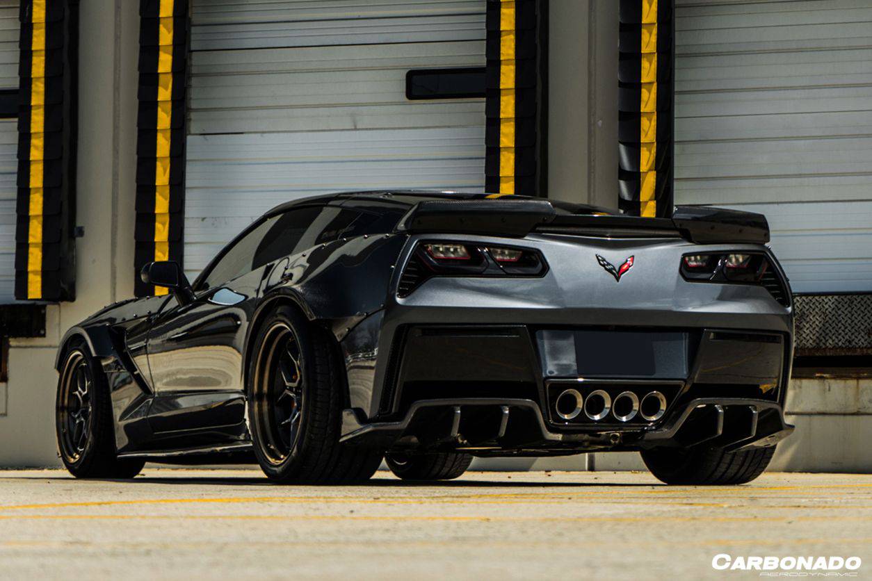 2013-2019 Corvette C7 Z06 Grandsport Carbon Fiber Trunk Spoiler - Carbonado Aero