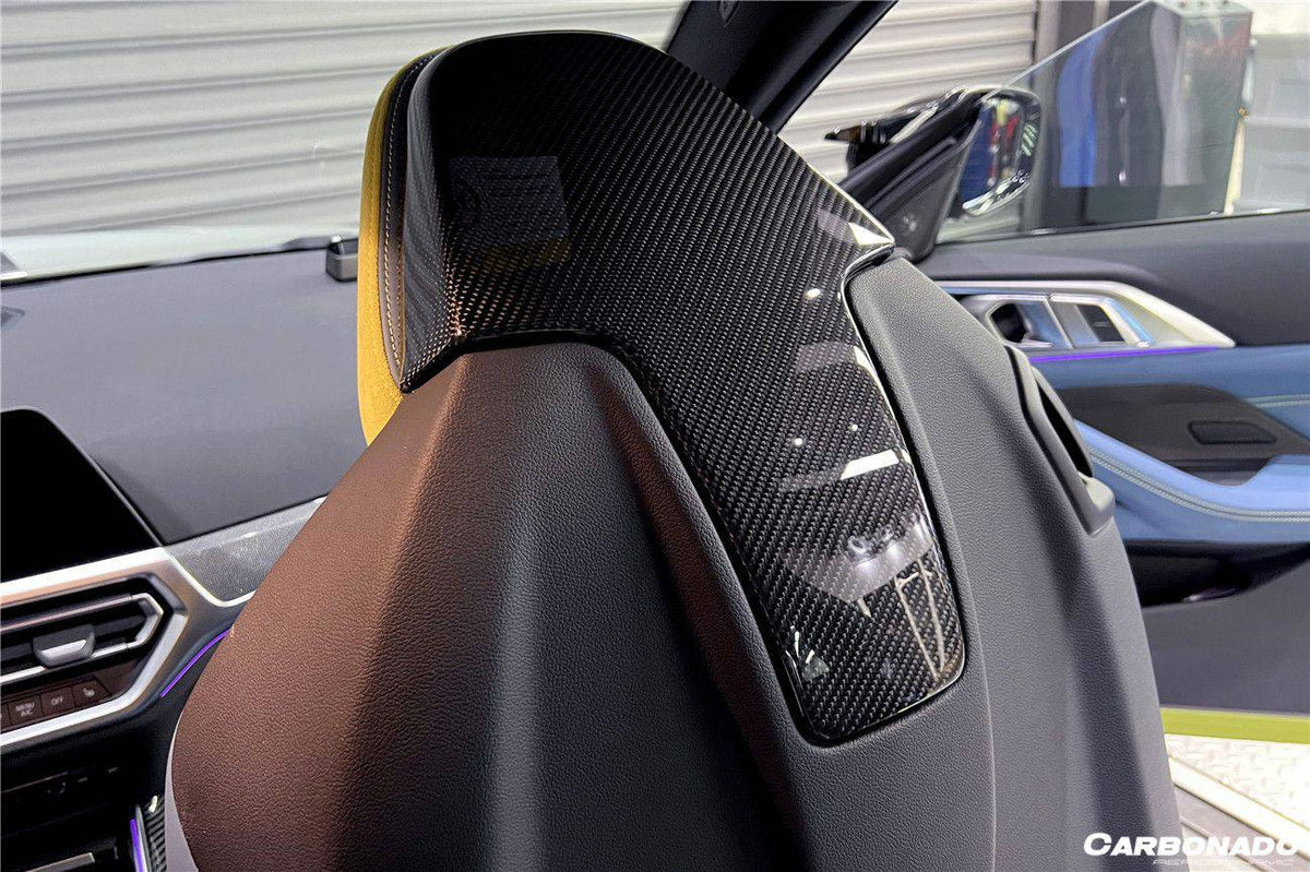 2021-UP BMW M4/M3 G82/G83/G80 OE Style Carbon Fiber UP Seat-back Cover - Carbonado Aero