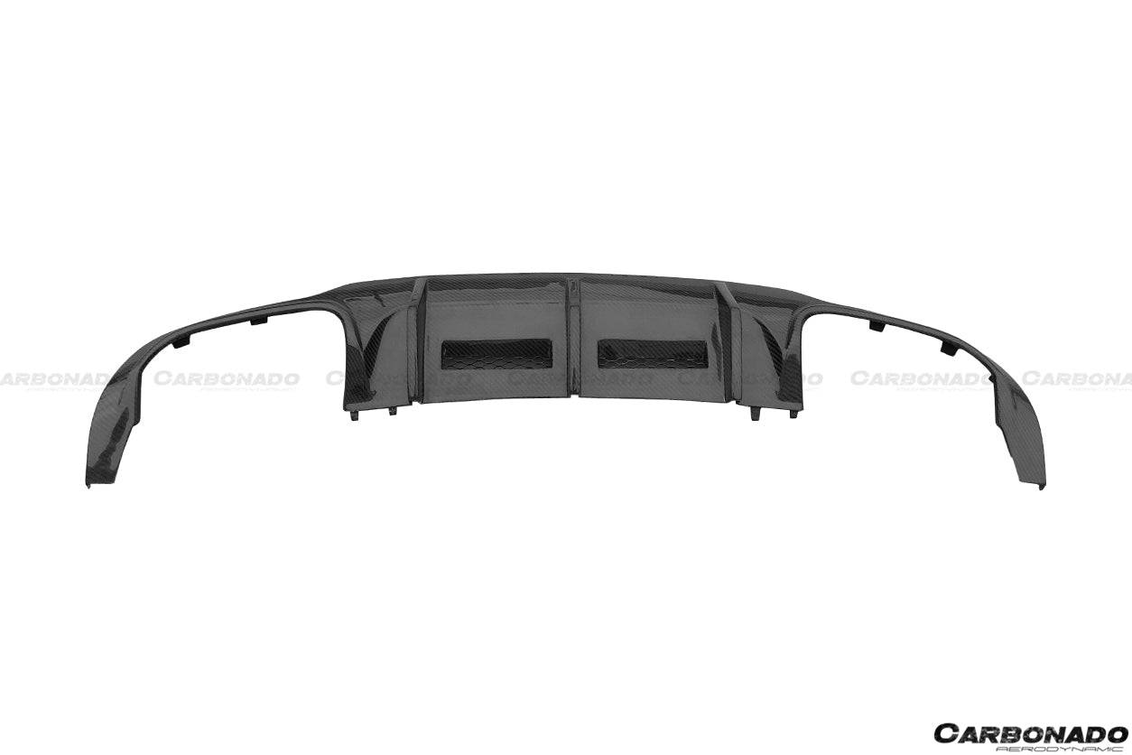 2012-2014 Mercedes Benz W204 C63 AMG RZ Style Carbon Fiber Rear Lip - Carbonado Aero
