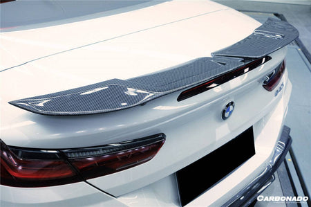 2018-2022 BMW 8 Series G14 Convertible IMP Style Carbon Fiber Spoiler Wing - Carbonado