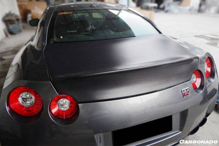 2008-2020 Nissan GTR R35 CBA/DBA/EBA AMS Style Carbon Fiber Trunk - Carbonado