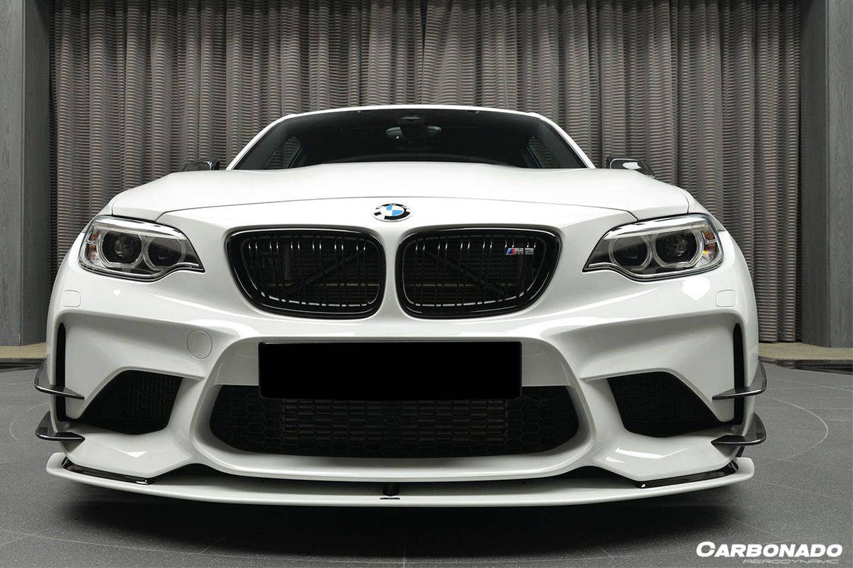 2016-2021 BMW M2/M2C F87 AC Style Carbon FIber Front Lip - Carbonado Aero