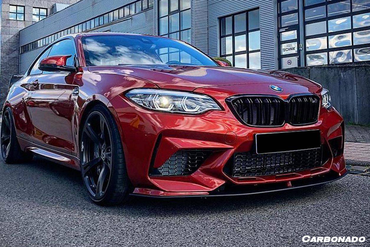 2016-2021 BMW M2/M2C F87 AC Style Carbon FIber Front Lip - Carbonado