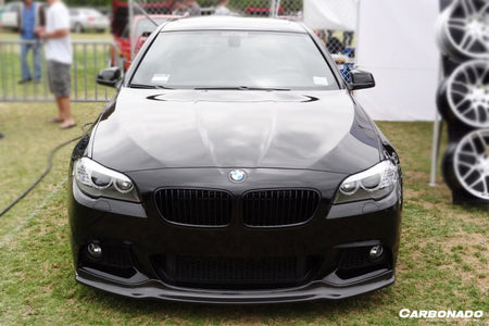 2011-2016 BMW F10 5 Series M-Tech AK Style Carbon Fiber Front Lip - Carbonado Aero