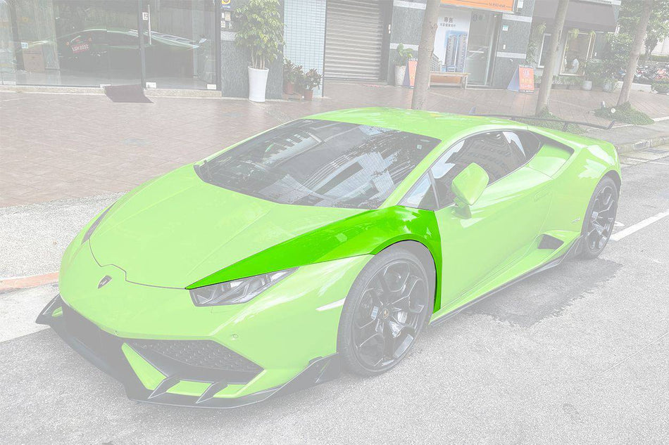 2015-2020 Lamborghini Huracan LP610/LP580 DE Style Front Fender Reaplacement - Carbonado