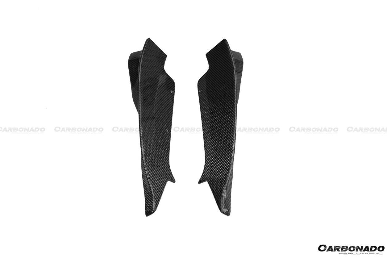 2008-2013 BMW E82 E88 1M RZ Style Carbon FIber Rear Bumper Cap Spiliter - Carbonado Aero