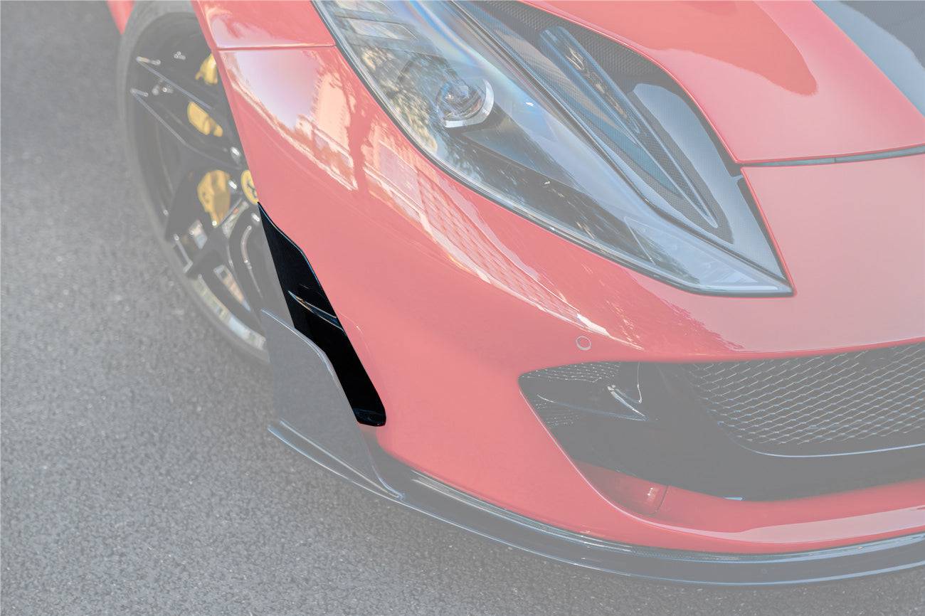 2018-UP Ferrari 812 Superfast /GTS MSY Style DRY Carbon Fiber Front Bumper Side Vents - Carbonado