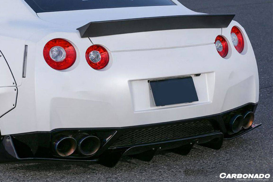 2008-2024 Nissan GTR R35 CBA/DBA/EBA DE-2 Style Trunk Spoiler - Carbonado