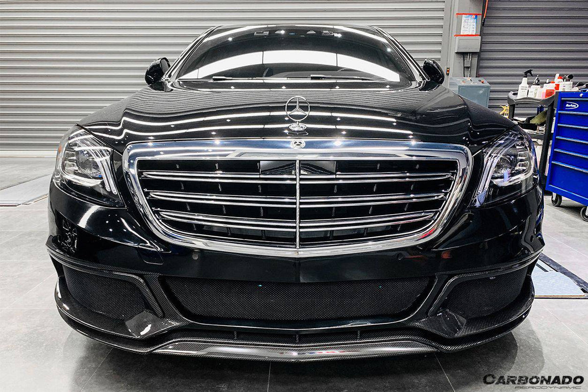 2017-2020 Mercedes Benz W222 Sedan BRS-2019 Style Front Bumper - Carbonado